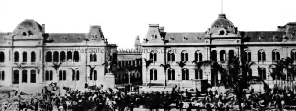 CASA ROSADA. Aspecto antiguo de la sede del gobierno nacional, a la que Sarmiento siempre quiso volver