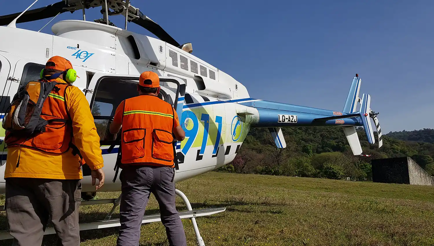 Así fue el simulacro de rescate en el río Muerto, al pie del cerro San Javier 