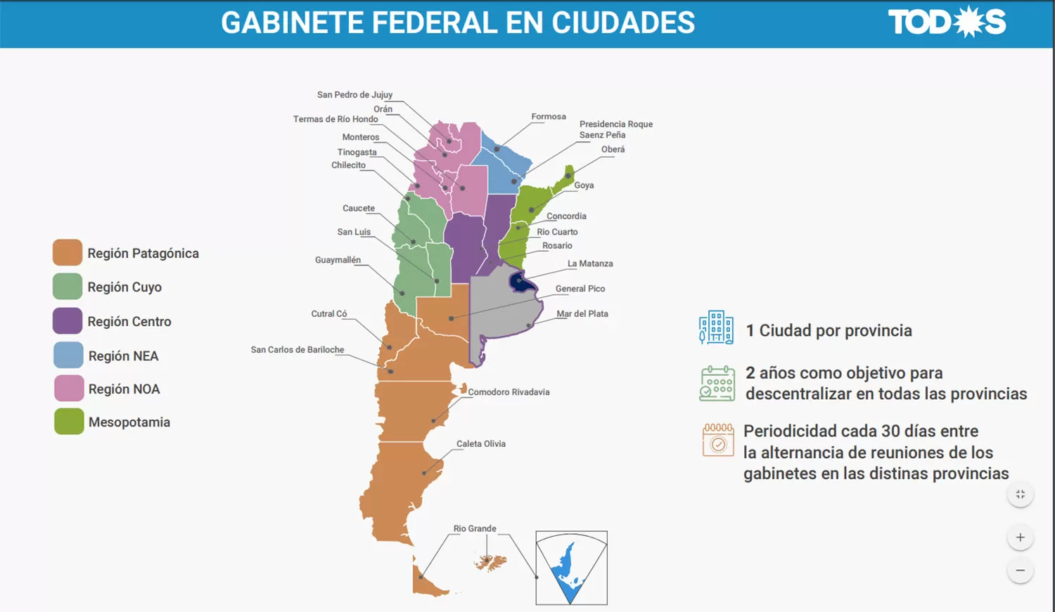 Monteros es la ciudad que eligió Alberto Fernández en su programa Democracia federal