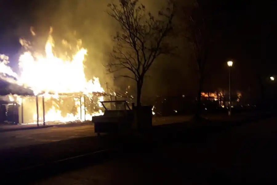 Incendio en la Feria de Simoca