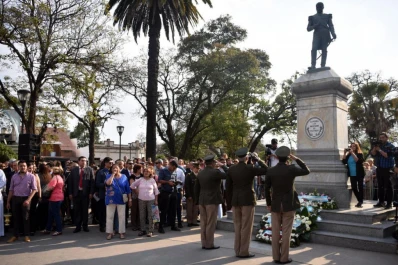 Evocaron la gesta de Belgrano