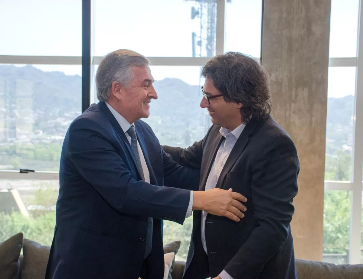 El gobernador jujeño se reunió con el ministro de Justicia de la Nación, Germán Garavano.