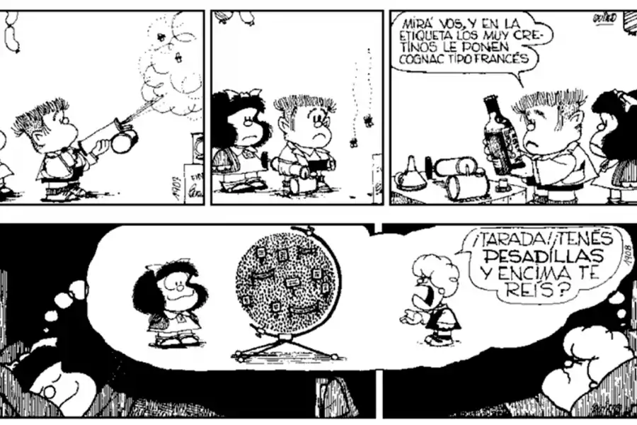 HASTA SIEMPRE. Las últimas dos tiras de Mafalda 10.