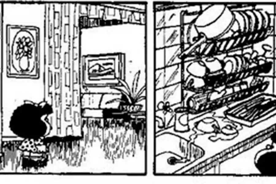 INQUIETUD. Mafalda invita a pensar sobre la validez de los hábitos.