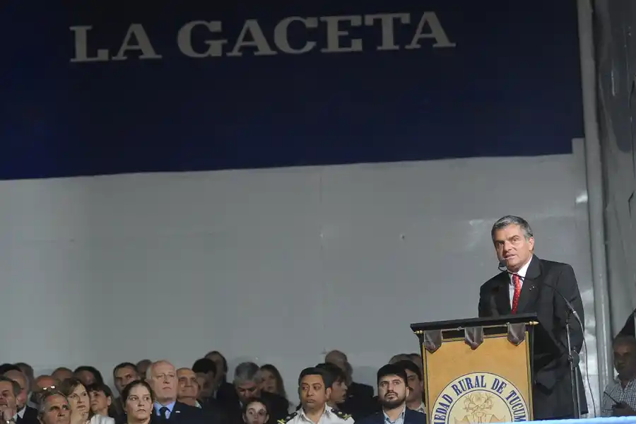 MURGA. El presidente de la Rural abogó por una reforma política, impositiva y laboral.