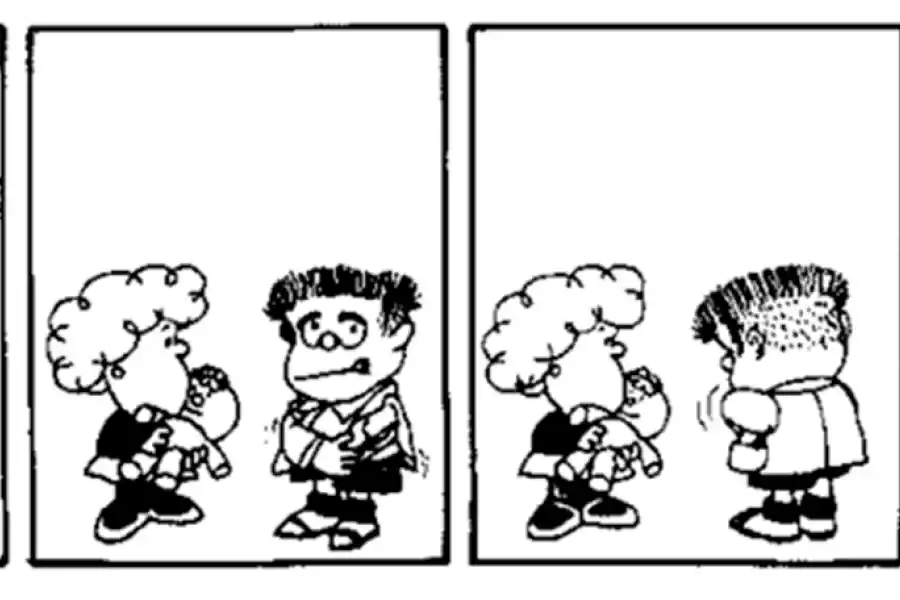 SUSANITA Y MANOLITO. La primera tira en la que aparecen juntos.