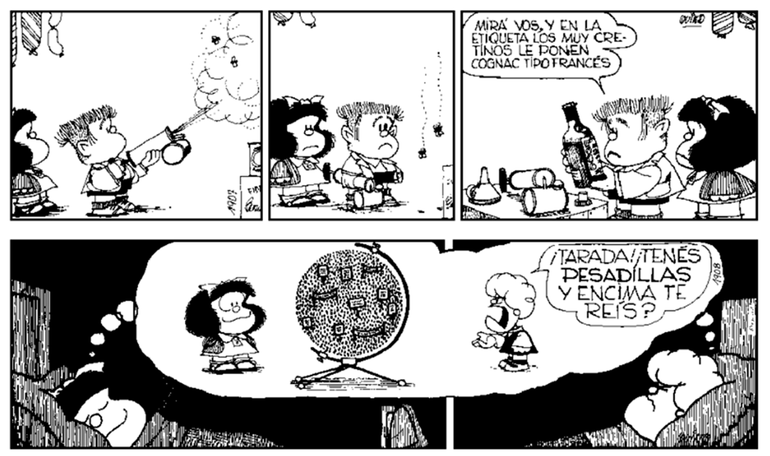 HASTA SIEMPRE. Las últimas dos tiras de Mafalda 10.