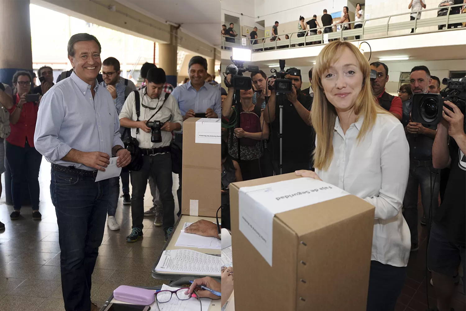 Rodolfo Suárez y Anabel Fernández Sagasti, los principales candidatos a Gobernador.