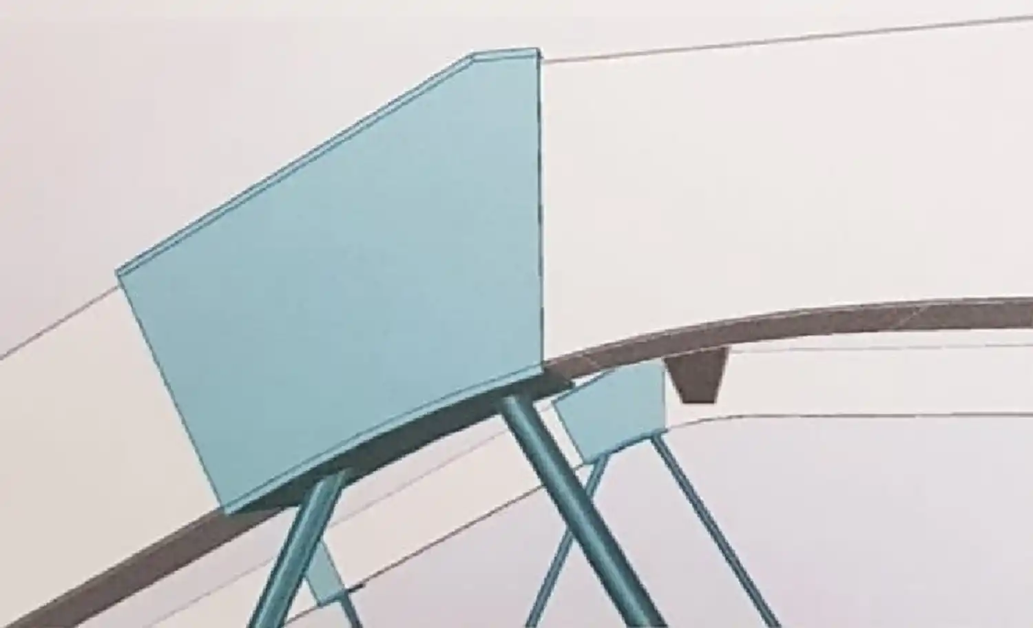 PÉNDOLAS METÁLICAS. La DPV buscó otorgarle mayor resistencia al cruce.