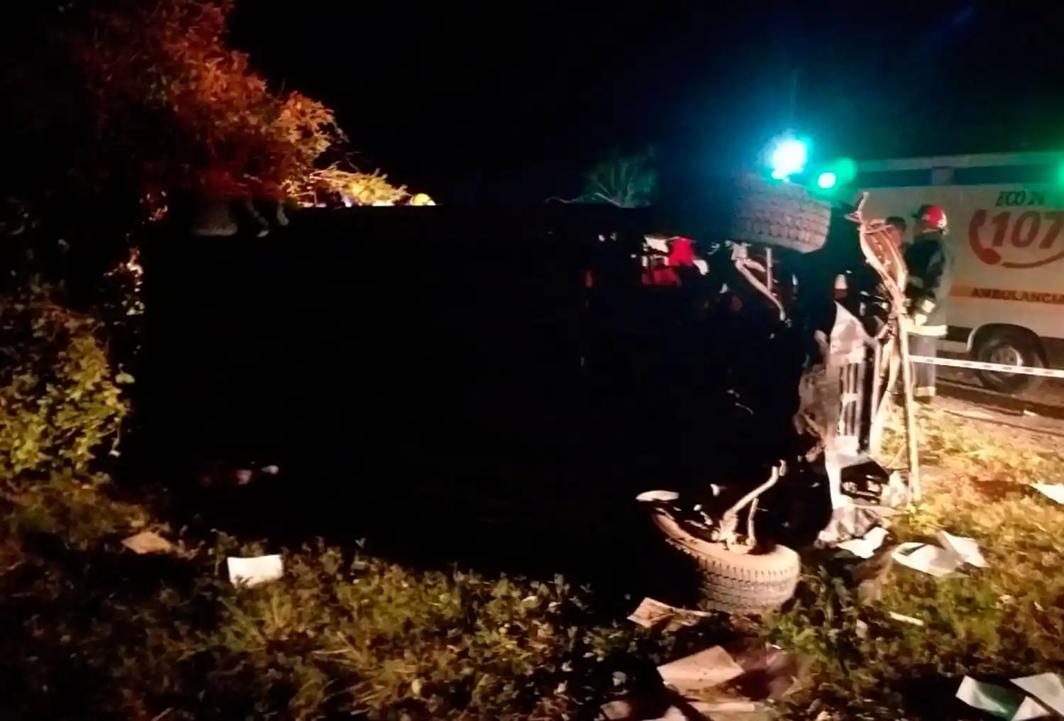 Accidente fatal en la ruta 308: dos hombres perdieron la vida