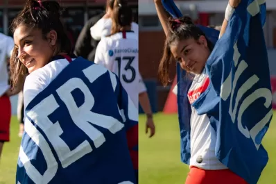 La emoción de la futbolista tucumana herida durante el cortejo fúnebre de su hermano