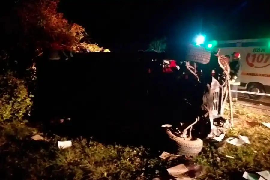 Accidente fatal en la ruta 308: dos hombres perdieron la vida