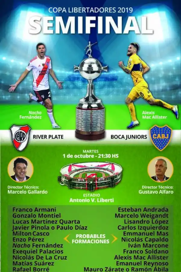 Boca y River apuestan a las sorpresas en la Copa Libertadores