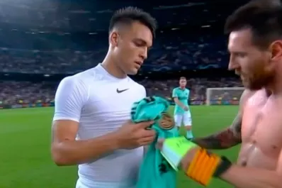 Frente a Messi, Lautaro Martínez hizo un gol en la Champions
