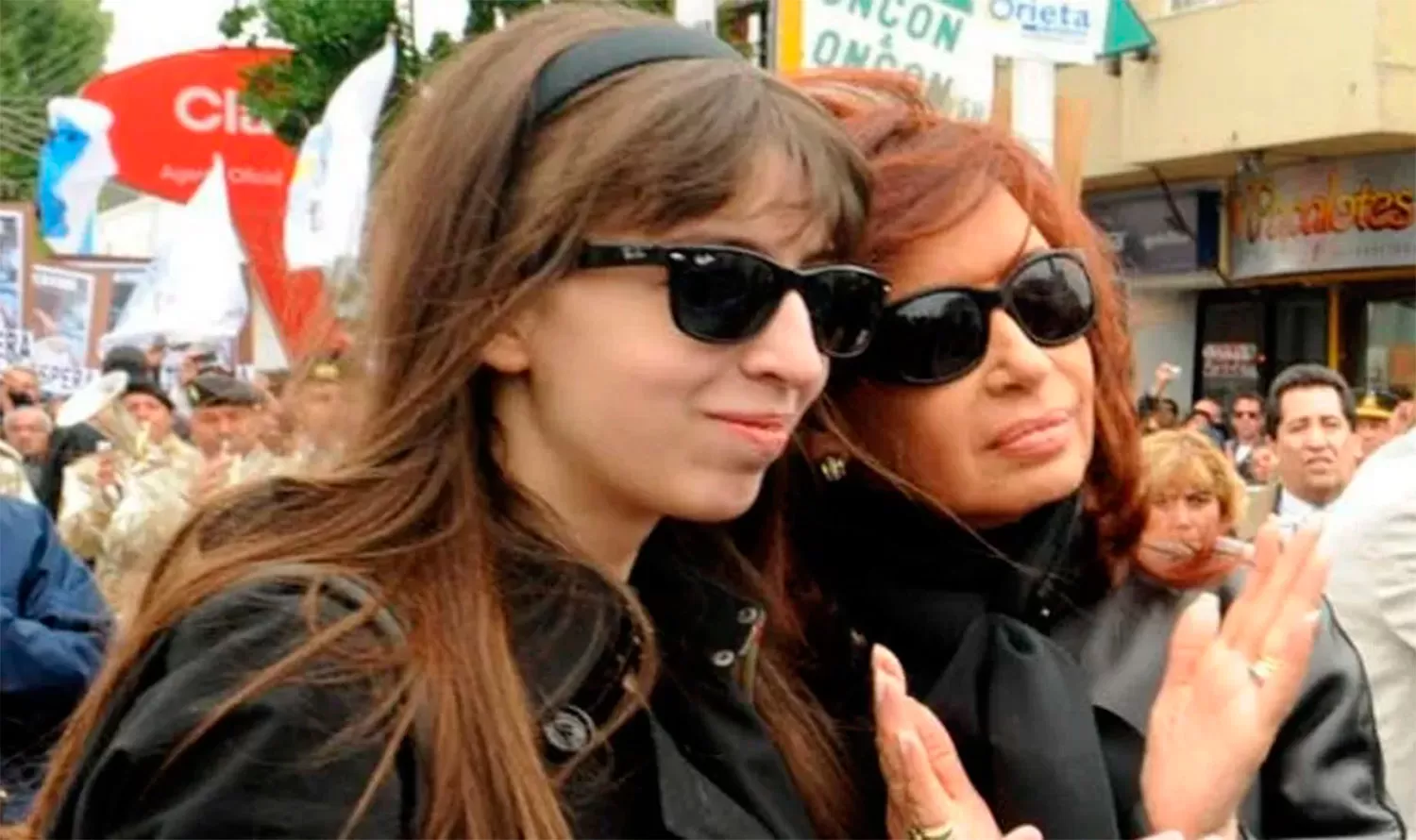 JUNTAS. Cristina Fernández de Kirchner y su hija, Florencia.