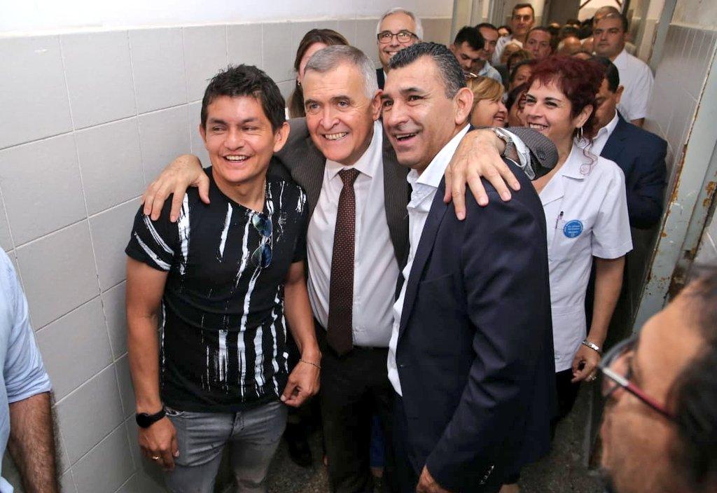 Mario Leito y “El Pulguita” Rodríguez, en campaña electoral en Simoca