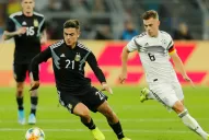 Argentina mostró su mejor cara en el segundo tiempo y le empató a Alemania