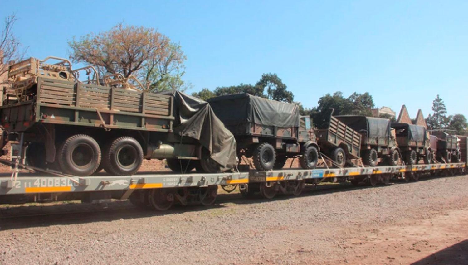 Atacaron con piedras al tren de cargas que transportaba material del Ejército