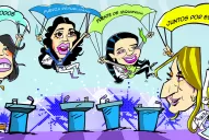 El pálpito de las candidatas durante el debate