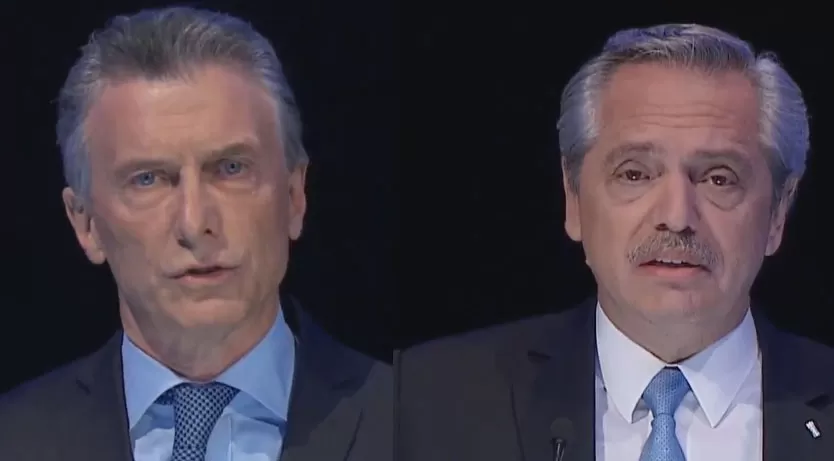 Macri y Fernández abrieron el debate. 