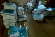 Se inundó el Juzgado de Familia N°7: cae más agua adentro que afuera