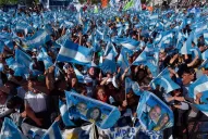 Día de la Lealtad: Manzur, en el escenario junto a Alberto Fernández y a Cristina Kirchner