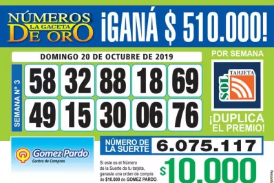 Los Números de Oro de LA GACETA