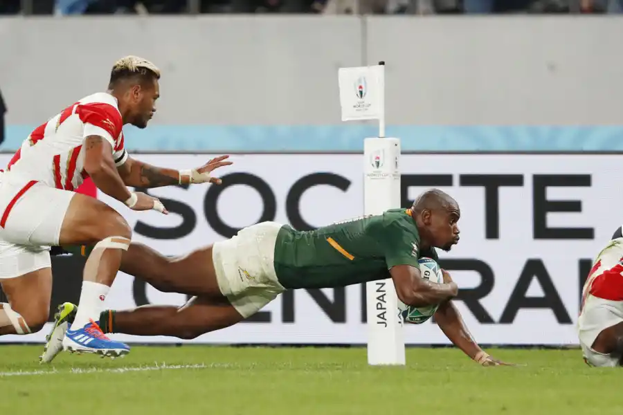 EL GOLPE. Con su segundo try en el juego, Mapimpi sentenció la suerte de los japoneses.