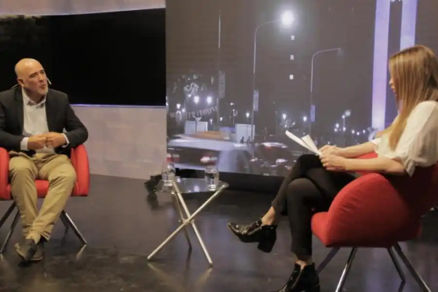 EN EL ESTUDIO DE LA GACETA. Juan Carlos Veiga, durante la entrevista que brindó en nuestro diario.