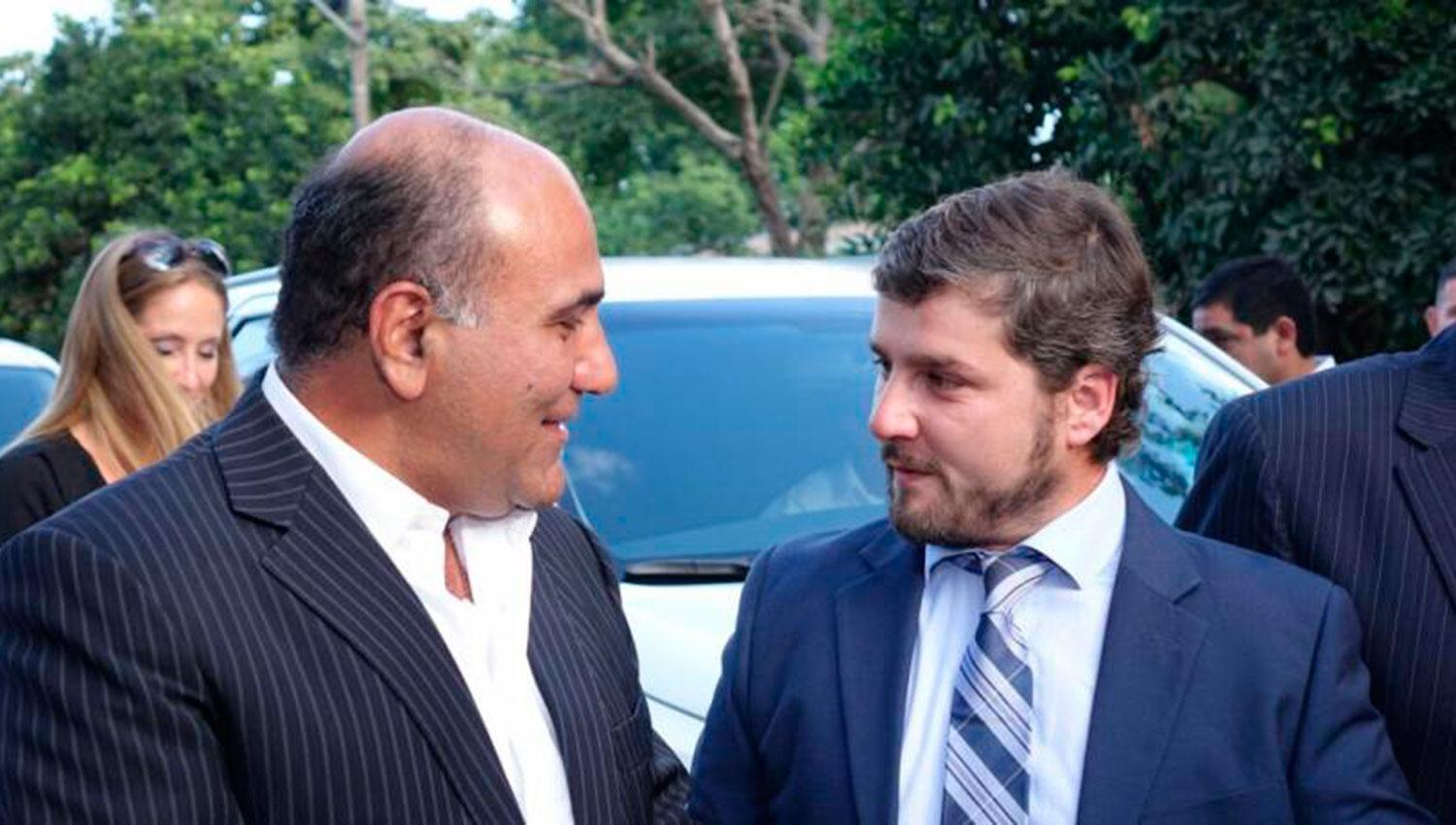 El gobernador, Juan Manzur, con el intendente de Yerba Buena, Mariano Campero.