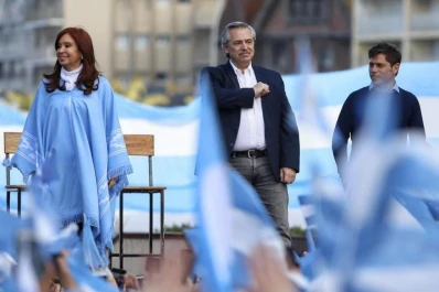 Alberto y Cristina Fernández hicieron el acto en Mar del Plata