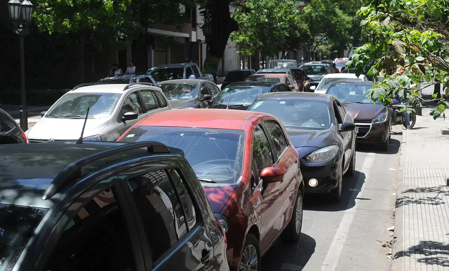 CAOS EN LE MICROCENTRO.-