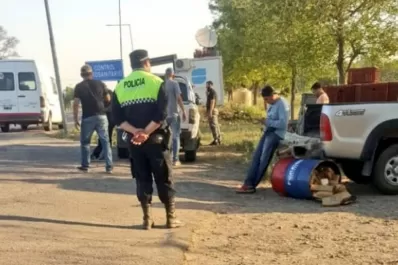 Intentaron escapar con 120 panes de marihuana escondidos en un tacho