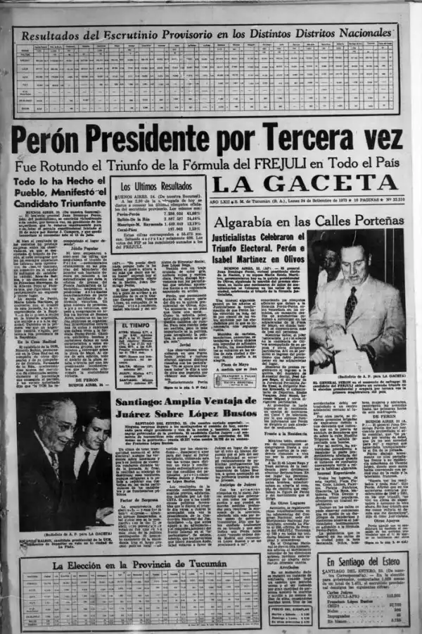 Un siglo de elecciones nacionales reflejadas en las tapas de LA GACETA
