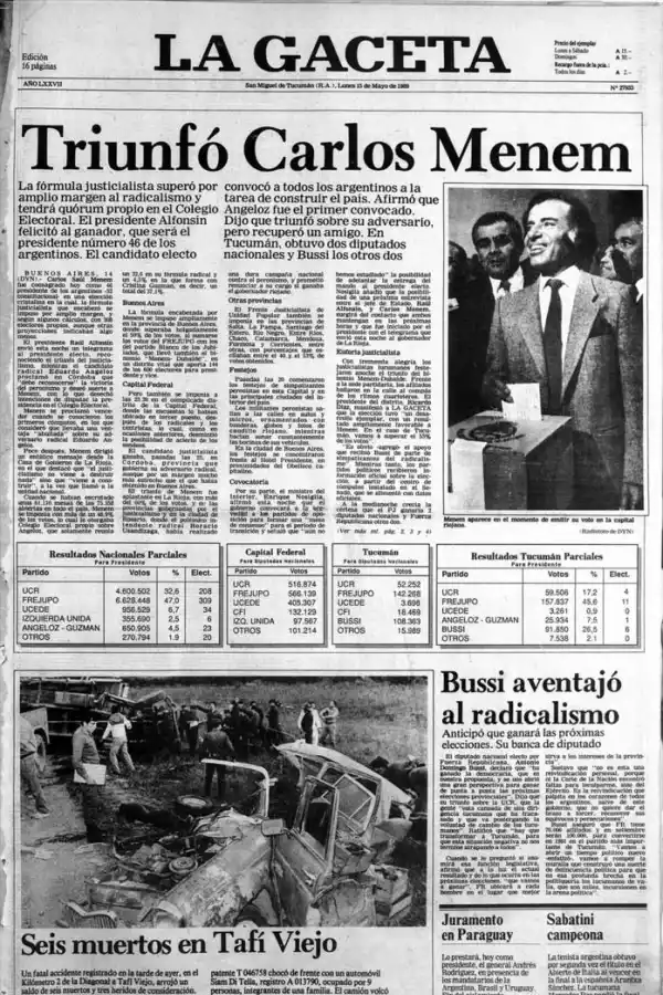 Un siglo de elecciones nacionales reflejadas en las tapas de LA GACETA