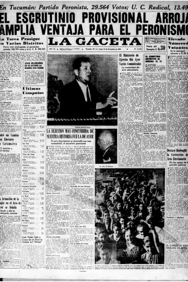 Un siglo de elecciones nacionales reflejadas en las tapas de LA GACETA