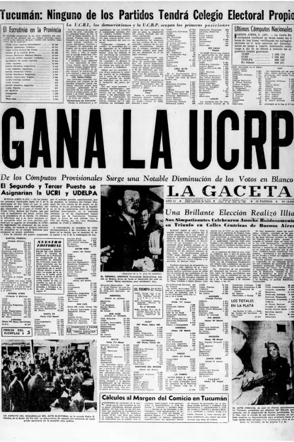 Un siglo de elecciones nacionales reflejadas en las tapas de LA GACETA
