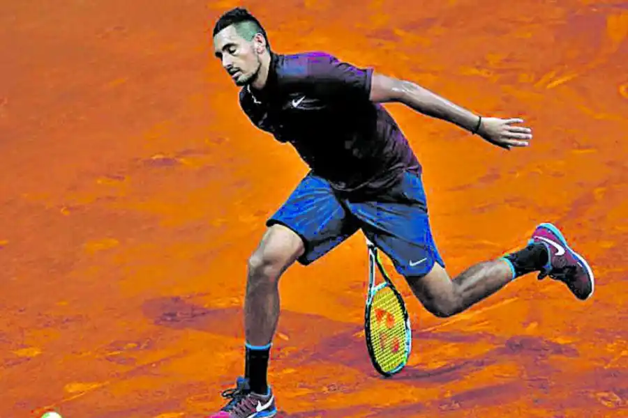 EN SINTONÍA. El extravagante Nick Kyrgios encontró en la acción de Gaudio algo a la medida de sus gustos.