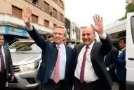 En imágenes, la secuencia de la asunción de Manzur y la visita de Alberto Fernández