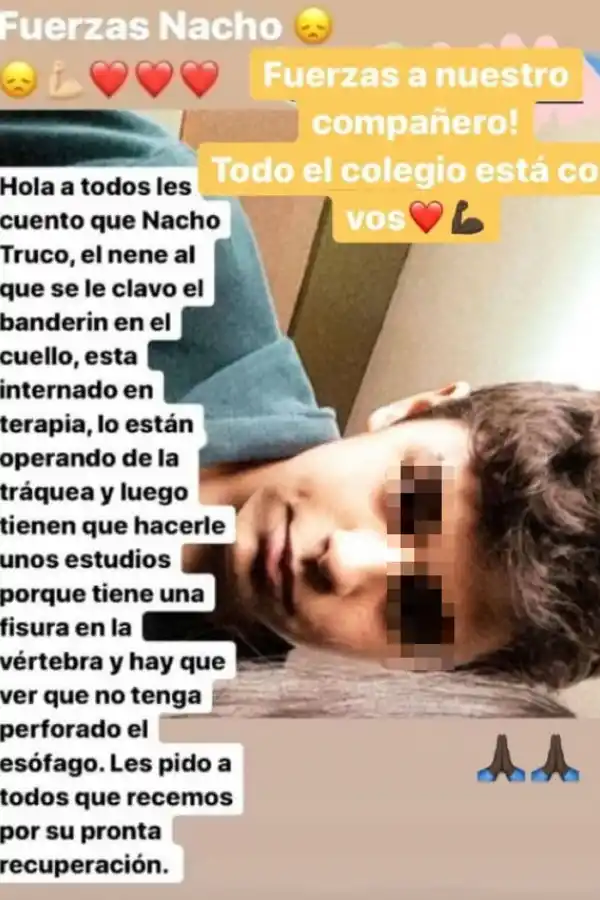 Todos con Nacho: miraba un partido de rugby y sufrió un insólito accidente