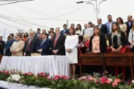 Orellana juró con un fuerte respaldo político