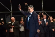 La asunción del intendente, al aire libre