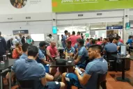 Con buena onda, el clásico tucumano se trasladó al aeropuerto Benjamín Matienzo