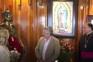 Alberto Fernández visitó la Basílica de la Sagrada Virgen de Guadalupe