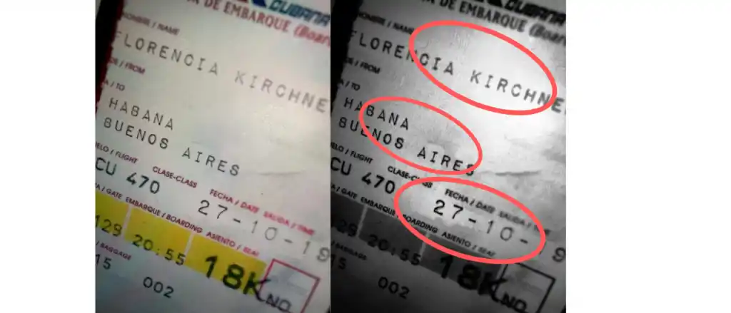  A la izquierda, la imagen viral editada; a la derecha, la imagen analizada con la aplicación Web en donde se ven los fragmentos blancos.