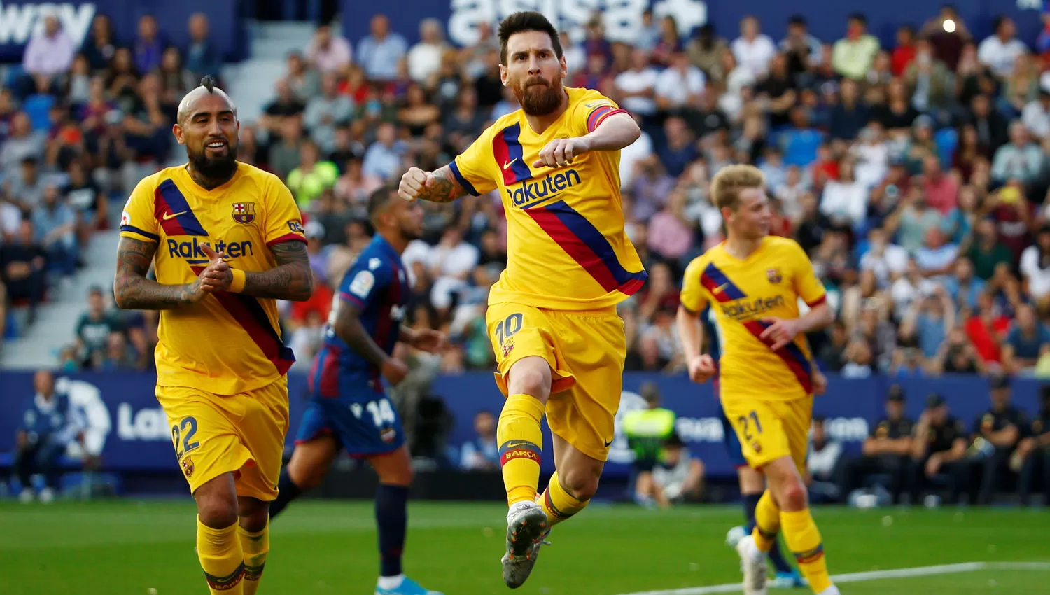 POR LA RECUPERACIÓN. El equipo de Messi perdió por la Liga ante Levante y buscará seguir en la cima de su grupo en la Champios.