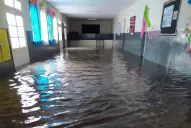 Volvió a inundarse la escuela donde 42 niños fueron rehenes del agua hace una semana