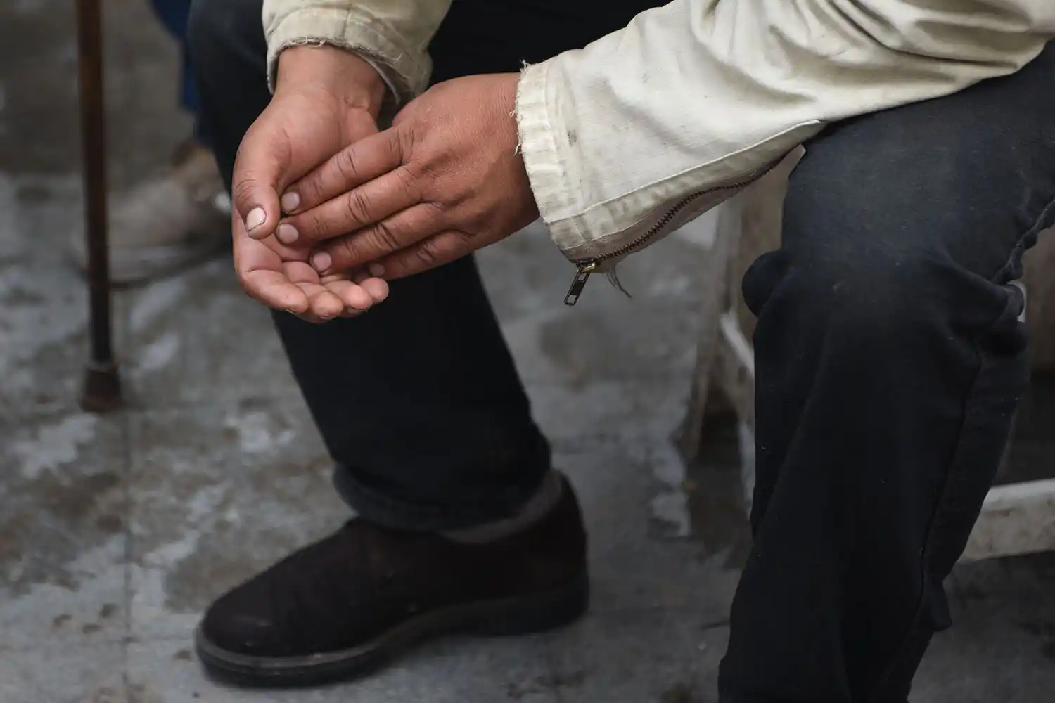 Fabián Escalante se quedó dormido en la silla durante la entrevista con LA GACETA. Estaba agotado, porque la noche anterior no pudo dormir por la lluvia.