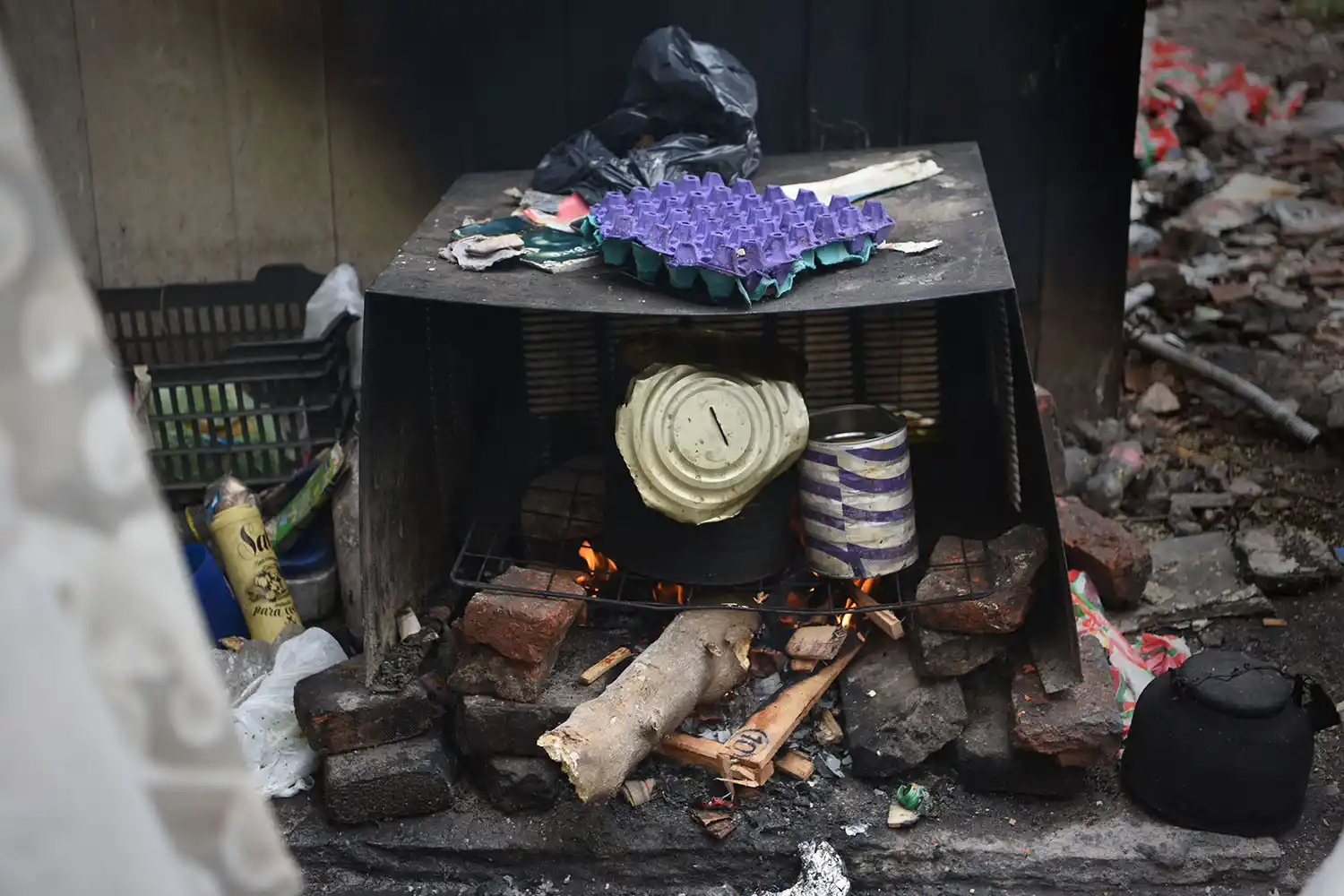 Una vieja carcasa de aire acondicionado se transformó en el 