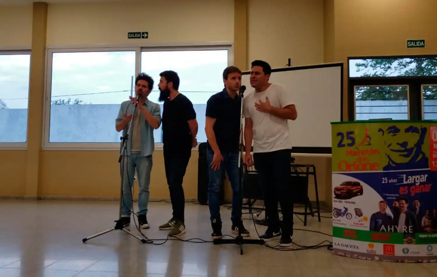 EN LA LLEGADA. El grupo Ahyre brindará el show musical de cierre en el parque. 